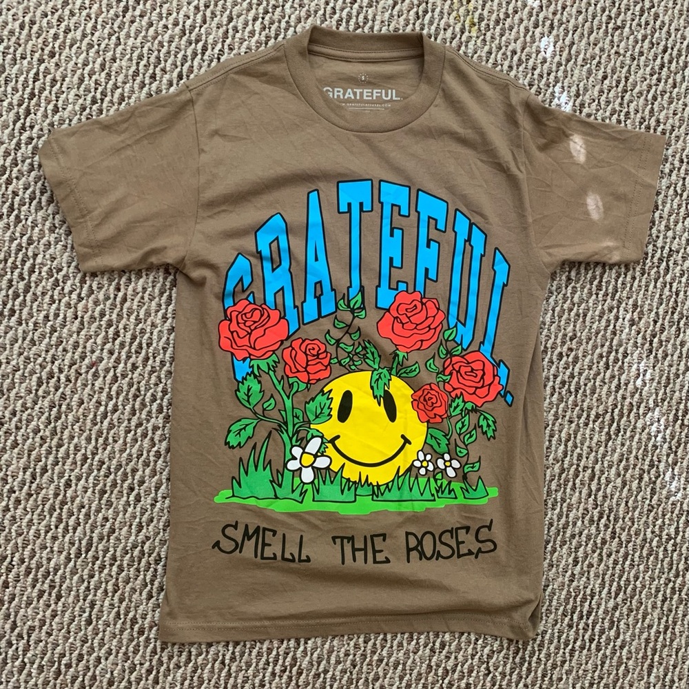 Brown Graphic Streetwear Tee